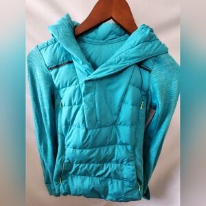 Lululemon Down Filled Pullover Hoodie. Size 4